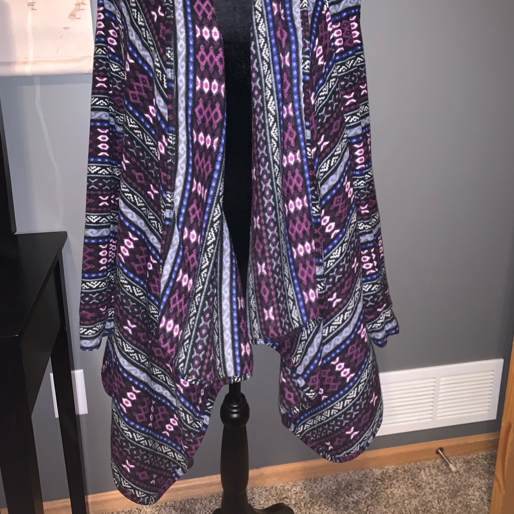 fleece cardigan cuddlduds